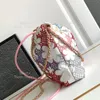 15a Bolsa de designer original Bag de ombro de luxo Bolsa de corrente feminina 23 cm de tela tecida YC558