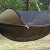 Multipurpose hangmat net draagbare swing hangmat luifel voor buiten camping afneembare muggen beschermen netto reisaccessoire 240430