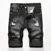 Sommer -Denim -Shorts Männer Fahsion Hole Jean Bermuda Skate Board Harem Mens Jogger Knöchel gerissene Wellenknie Länge Plus Größe 240422