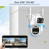 IP Cameras 12MP 6K CAMÉRICE IP IP 8X Zoom double écran 8MP PTZ WiFi Monitoring Camera Outdoor Vision Night Vision ICSEE Application Détection humaine D240510