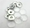 20 sets sin diseño de botones de joyería personalizada que hace botones de latón con cabañas de vidrio transparente botón transparente de cobre 18 mm8410927
