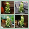 Shumi Solar Garden Statues Frog Decor with Lights, Yard Decorations Outdoor Figurines Patio Porch Lawn Decor, Unique Housewarming&garden Gifts for Women Mom