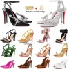 2024 Pumps Red Bottom Heels Designer Womens Dress Schuhe Slehre große Stiletto-Peep-Teinen Sandalen Luxurys Bottoms High Heel Heiße Küken-Sneakers Gummi mit Schachtel 35-43