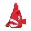 Version coréenne Cartoon pour enfants mignon petit requin crossbody maternelle enfants toile légère petit sac à poitrine zéro portefeuille 78% d'usine en gros