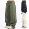 Frauenhose Ladies Hip Hop Sexy Low Taille Mieh-Riff-Back Feet Füße Solid Color Cargo Y2K Streetwear Mode Sommerkleidung