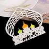 Figurines décoratives en bois d'Eid Hanger Castle Inspired Hang Ornement avec Lanyard Holiday Door Pendant Diy Crafts for Al-Fitr Party