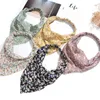 63 Style Böhmen -Bandana für Frauen elastische Haarbänder Triangle Headscarf Floral Print Head Wrap Schalzubehör Kopfbedeckung 240430