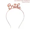 Bridal Veils 8pcs/Set Bachelorette Party Decorations Rose Gold Bride to Be Sash Banners