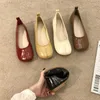 Casual Shoes IPPEUM Ballerina Flats Women Round Toe Summer In Mary Janes Leather Red Ballet Balerinas De Mujer
