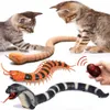 Afstandsbediening Snake Toy Cat Ei -vormige controller Rattlesnake Interactive Snake Cat Play speelgoedspellen Pet Pet Children 240506