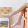 Women Socks Lovely For Kawaii Thicken Cashmere Middle Tube Sweet Girls Soft Warm Outwear Floor Wear