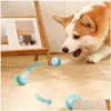 犬のおもちゃを噛む新しいエレクトリックドッグおもちゃをローリングボールスマート面白いセルフモービングパピーゲーム