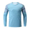 Heren Jersey Ademend Sponge Soccer Doelman Uniformen Lange-mouw Panty's beschermende botsing Voetbaltraining Single Top 240430