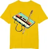 80s Cassette Tape Pencil 1980s Retro Vintage Throwback Music TShirt Men Clothing T Shirt Camisetas 240509
