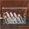 Sacs de rangement 23x17cm Femmes Voyage PVC Cosmetic Transparent Clear Zipper Organisateur Beauty Toitrage Sac Bath Bath Wash Make Up Case Drop de D Otfry