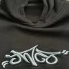 Jnco Hoodie Y2K Пуловая толстовка Streetwear Streetwear Hip Hop Letter Graphic Негабаритная капюшона.