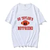 Women's T-Shirt Go Taylors Boyfriend 87 Football T-shirt Men Women Clothing Strt Ts Graphic Printing T-shirt for Fans Cotton Casual Top Y240506