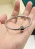 Handmade Never Fade Classic Jewelry 100 Pure 925 Sterling Silver Smooth Bangle Party Pandor Promise Women Wedding Bracel7255535