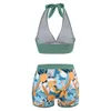 Swimwear femminile 2023 Nuovo costume da bagno open-back conservatore per donne bikini con costume da bagno reggiseno.