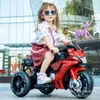 ベビーカー＃6Vロード50kgの子供向けデュアルドライブリモート制御玩具充電バッテリーモーターサイクルT240509上の大規模な乗り心地