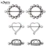 Anneaux de mamelon hongtu 1pair coeurs coeurs vampire dents de dents de mamelon de mamelon pour femmes 14g en acier chirurgical bouclier bancaire piercing bijoux y240510