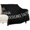 Cobertores Live Laugh Cheesecake Factory (preto) Sofá de cobertor quente para inverno e decorativos