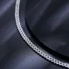 Dropshipping online best -seller 6mm 925 Sterling Silver VVS Moissanite Diamond Iced Out Chain Chain Link Chain Bracelet for Men Women