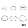 100pcs Stainless Steel Key Ring 152025283035mm Round Flat Line Split Rings Keyring For Jewelry Making Keyfob DIY Keychains 240510