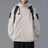 Jackets Men Jackets Design de bolso solto Versão coreana de cor sólida moda moda belo esportes casuais casuais