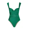 Swimwear féminin 2024 Nouveaux maillots de bain en une pièce Sexy Vacation Beach Instagram Set Jirtwear