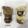 Opener Blank DIY Buchen Holz runde Formflaschenöffner Coaster Kühlschrank Magnet Dekoration Bier Custom Logo Hausgarten Küche Drop d otp9z