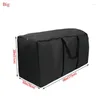 Sacs de rangement sac de meubles extérieurs 210d tissu oxford noir étanche à poussière de poussière maison polyvalent zipper