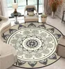 Carpets Bohemian Mandala Tapis rond pour le salon Grand Géométrique ethnique Chauffeur de chambre à coucher antidérapant Mat 4954380