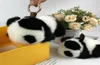 8 cm schattige echte echte pur panda beer tas charm Keychain hanger Keyring Kids Toy1266364