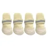 Appareils pour chien 4pcs Anti-slip Pet Shoes Finner Ruban Ruban de fermeture Pipp