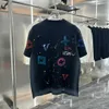 2024 Summer Mens Designer T-shirt Casual man Dames losse T-stukken met letters Afdrukken Korte mouwen