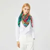 Шарфы 90 см три жирафа бренда хиджаб шарф женщин бандана ручной работы ручной работы твил шелковой шелковый шарф шарф