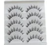 Schoonheid 5 Parenset Make -up Handgemaakte Natuurlijke mode Lange valse wimpers Dikke Kruis Soft Eye Lashes5993298