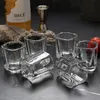 6 pieces/set of personalized transparent wine glass whisky glasses creative liquid vodka glasses cocktails spirits glasses bar drinks 240429