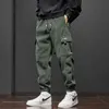 Herrenhosen 2024 Neue Spring Mens Cargo Arbeitshose Cordhosen Thin Bag Street Kleidung Jogger Mens Hip Hop Clothingl2405