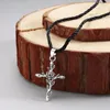 Colliers pendants Fashion Kinial Rose Flower Cross Collier Retro Beauty For Women Girls Statement Jewelry