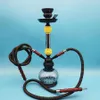 Arabie Hookah Ensemble Petit tube à double coiffure en verre en verre en céramique bol tuyau de tuyau d'eau KTV Shisha accessoires d'anniversaire cadeau 240509