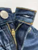 Kvinnors jeans Kvinnors hög midja Jean Loose Elastic midjebandet denimshorts