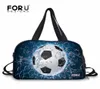 Bolsas ao ar livre Forudesigns Gym Bag Mens Sports para fitness 3D Impressão de futebol ao ar livre Treinamento atlético Yoga Mat ombro bolsa6057780