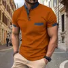 Мужские рубашки T Plus Tees Polos 2024 Summer Fast Polo Рубашка для рубашки для стойки воротнич
