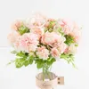 Dekorative Blumen Kränze Seidenkugel Chrysanthemen Rose Bouquet Hortensie Künstliche Blumen Home Dekoration Bonsai Wohnzimmer gefälschte Blumen Party Hochzeit