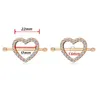 Nippelringe 1Pair 3 Farbe Voller CZ Nippel Ring Piercing Schmuck Punk Roségold Farbe Vollkristall Edelstahl Nippel Abdeckung Körper Schmuck Y240510