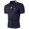 HDDHDHH Brand imprimé des vêtements de golf d'été Men de golf Polo à manches courtes pour chemisier de couleur unie décontractée 240510