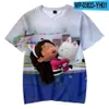 T-Shirts Cartoon T-Shirt Gabby Dollhouse 3D Erkekler ve Kızlar İçin Baskılı Sokak Kıyafetleri Sevimli Günlük Moda Çocuklar İçin Büyük Boy Tişört T-Shirt Topl2405