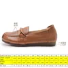 Casual Shoes Koznoy 2.5cm Retro Ethnic Genuine Leather Spring Autumn Summer Comfy Shallow Women Flats Mary Jane Oxfords Loafers